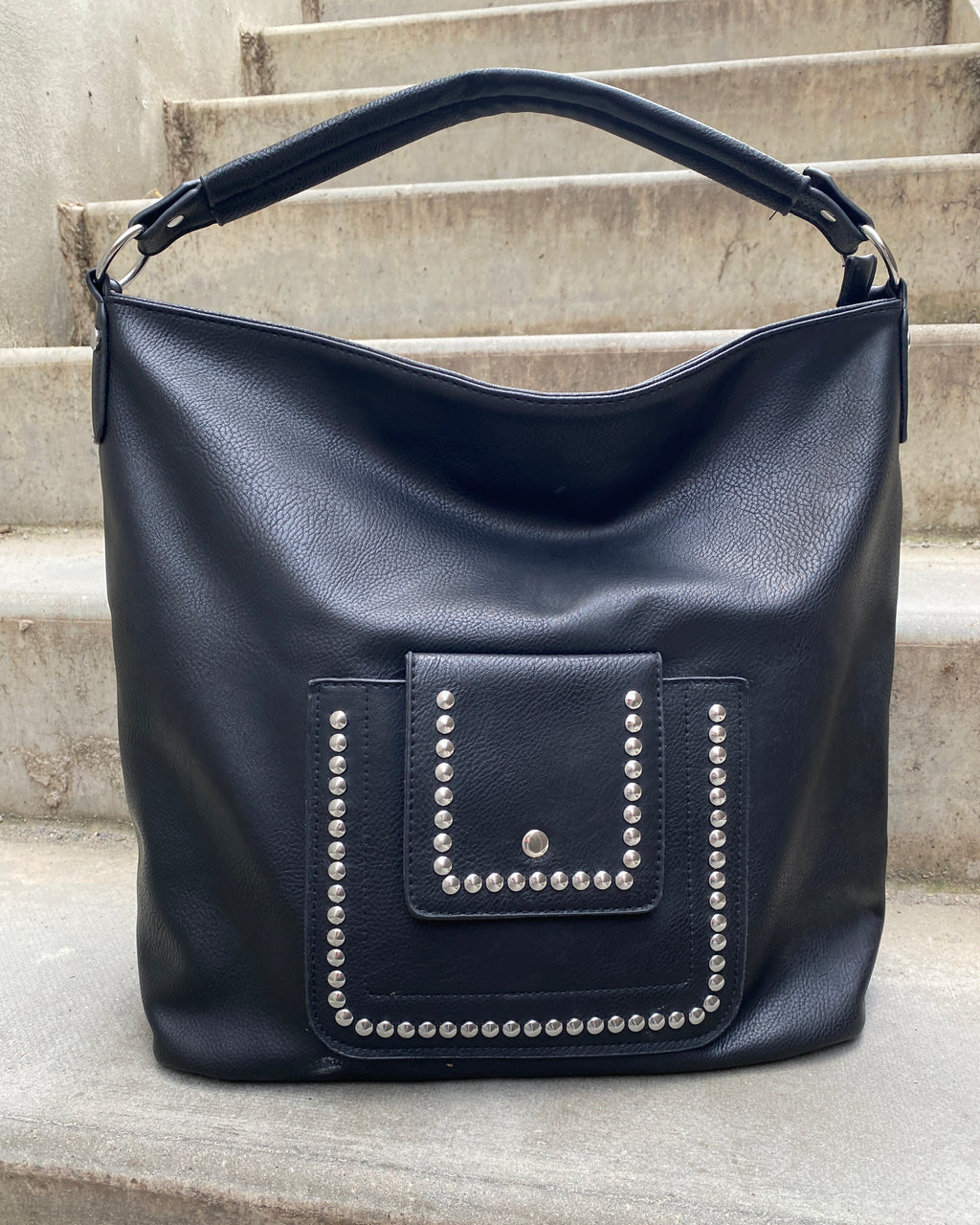 Black Studded Bag
