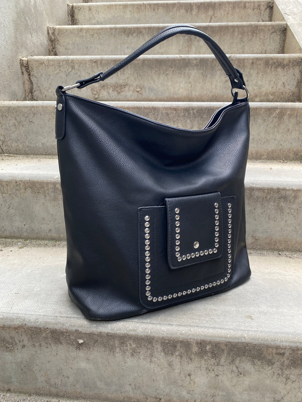 Black Studded Bag