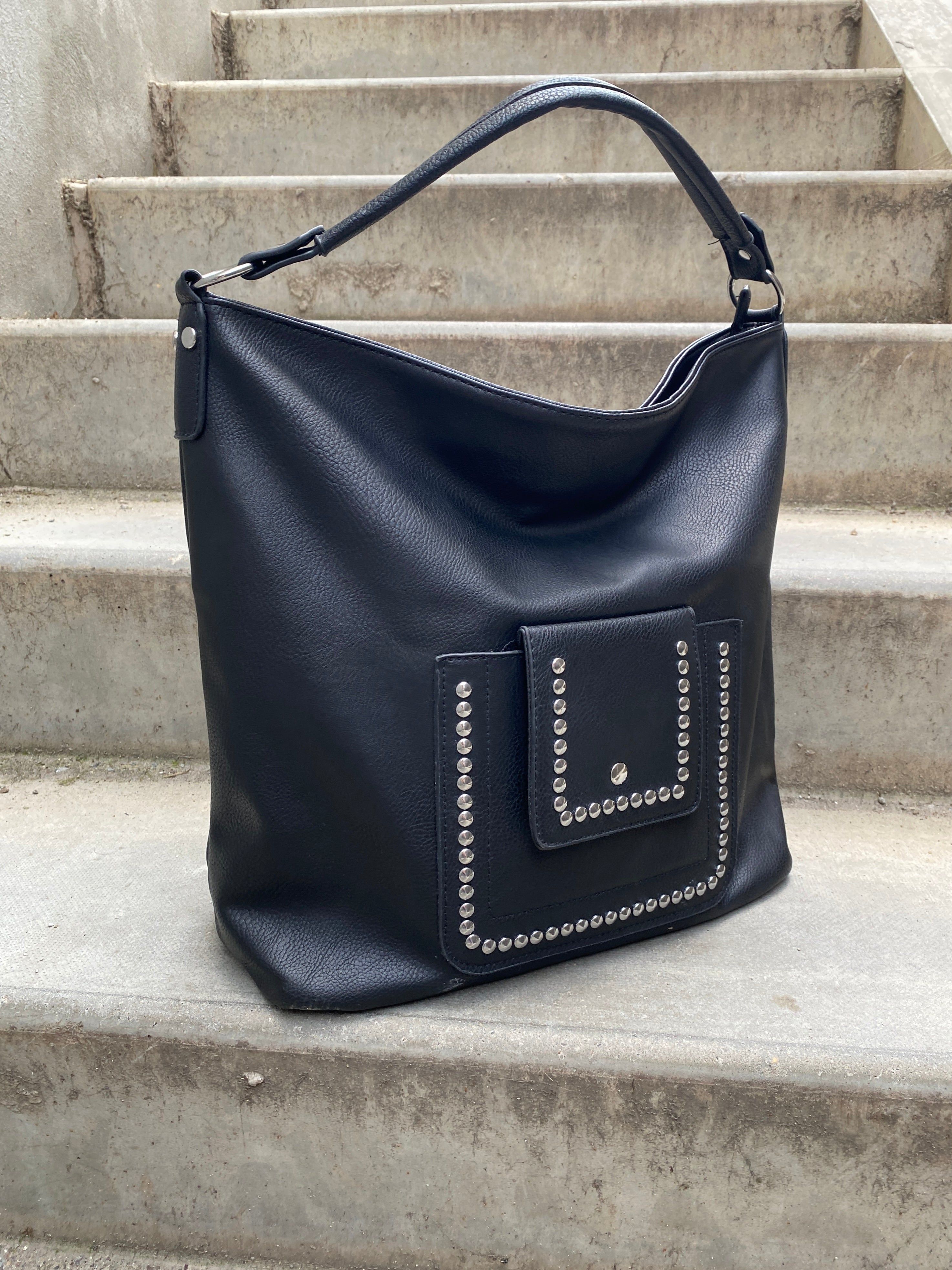 Black Studded Bag