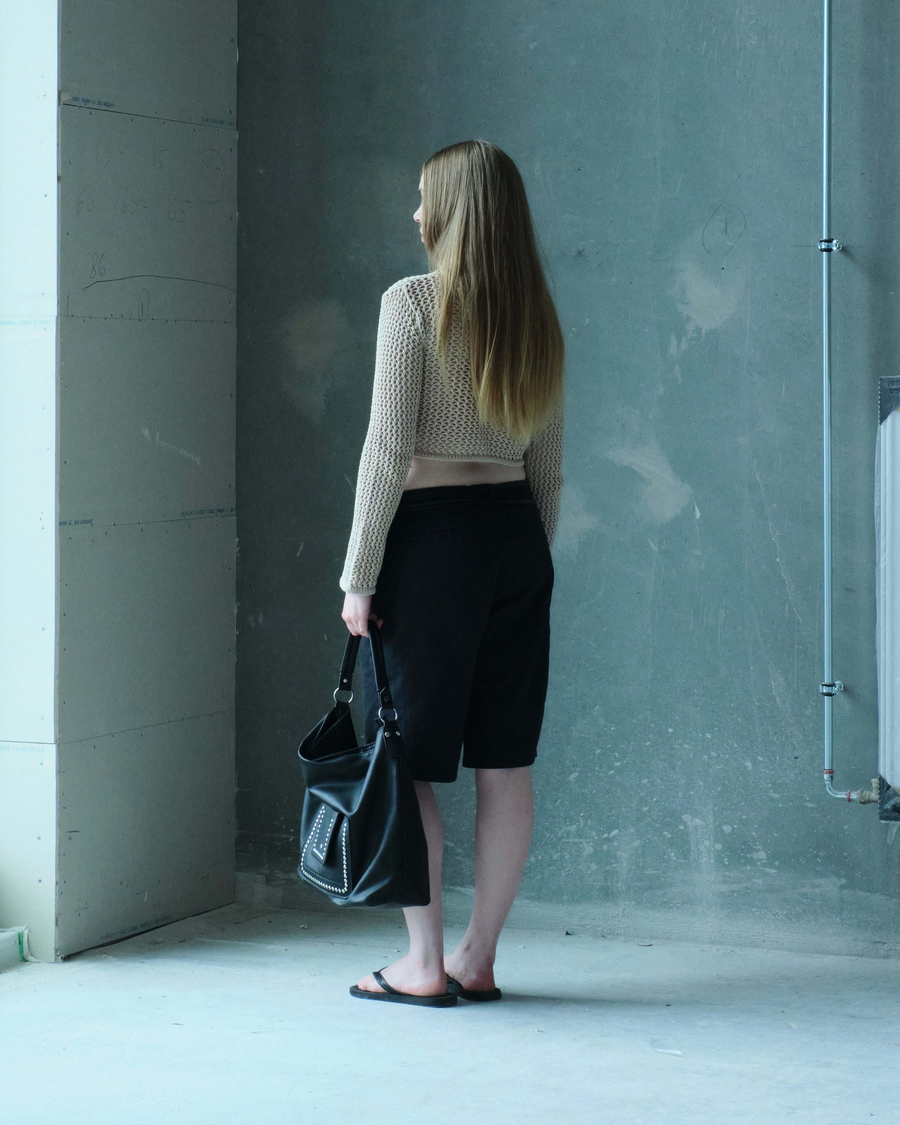 Nude Crochet Cardigan