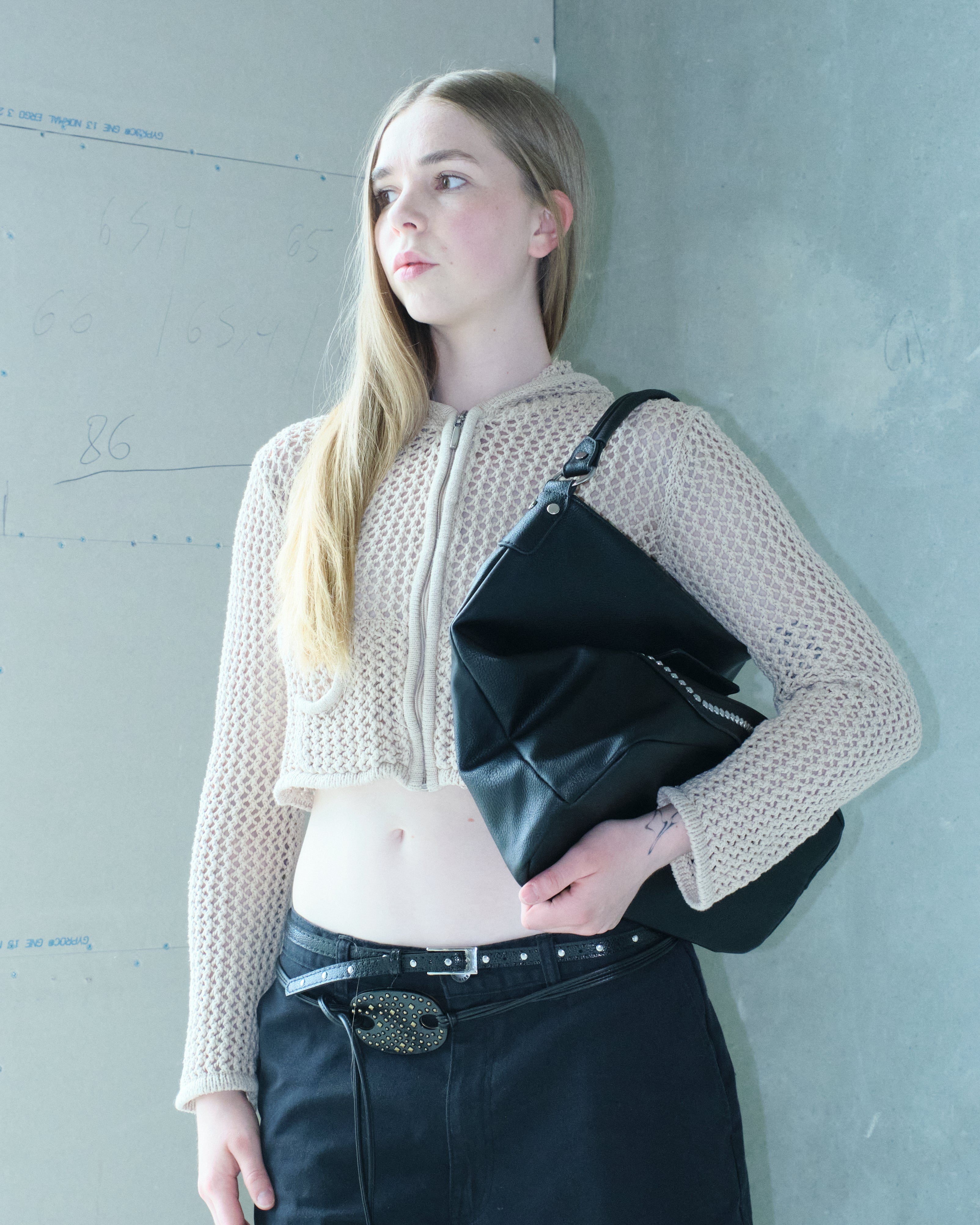 Nude Crochet Cardigan